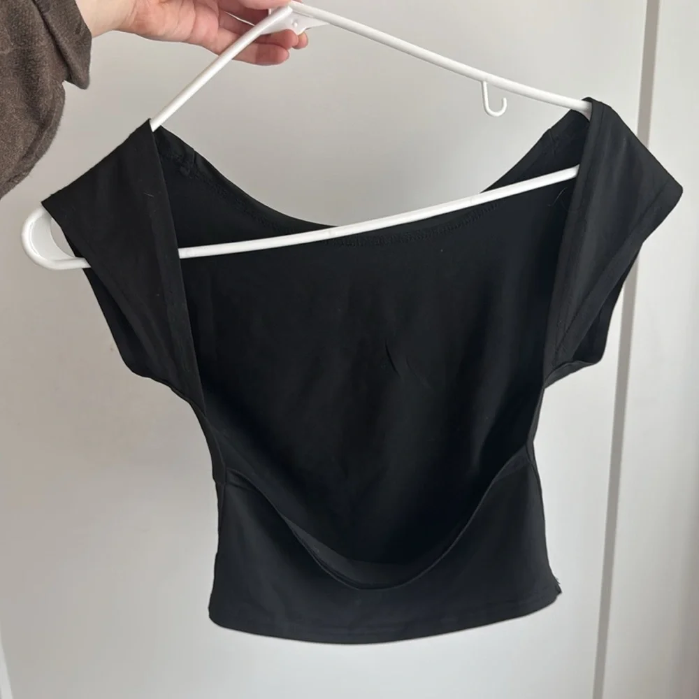 Black Open Back Top - Picture 7 of 7